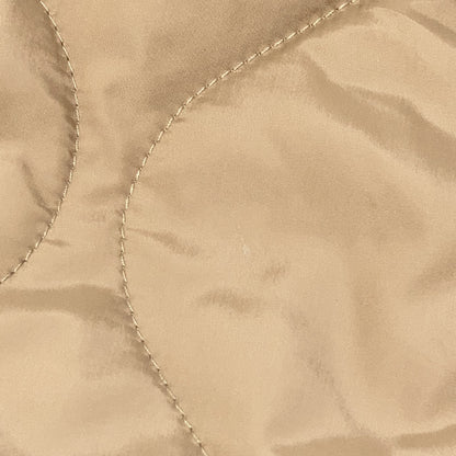 Beige Twill Trim Onion Quilted Jacket XS Women's
