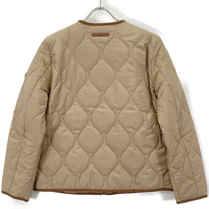 LAUREN RALPH LAUREN Lauren Ralph Lauren Beige Twill-Trim Onion-Quilted Jacket Jacket