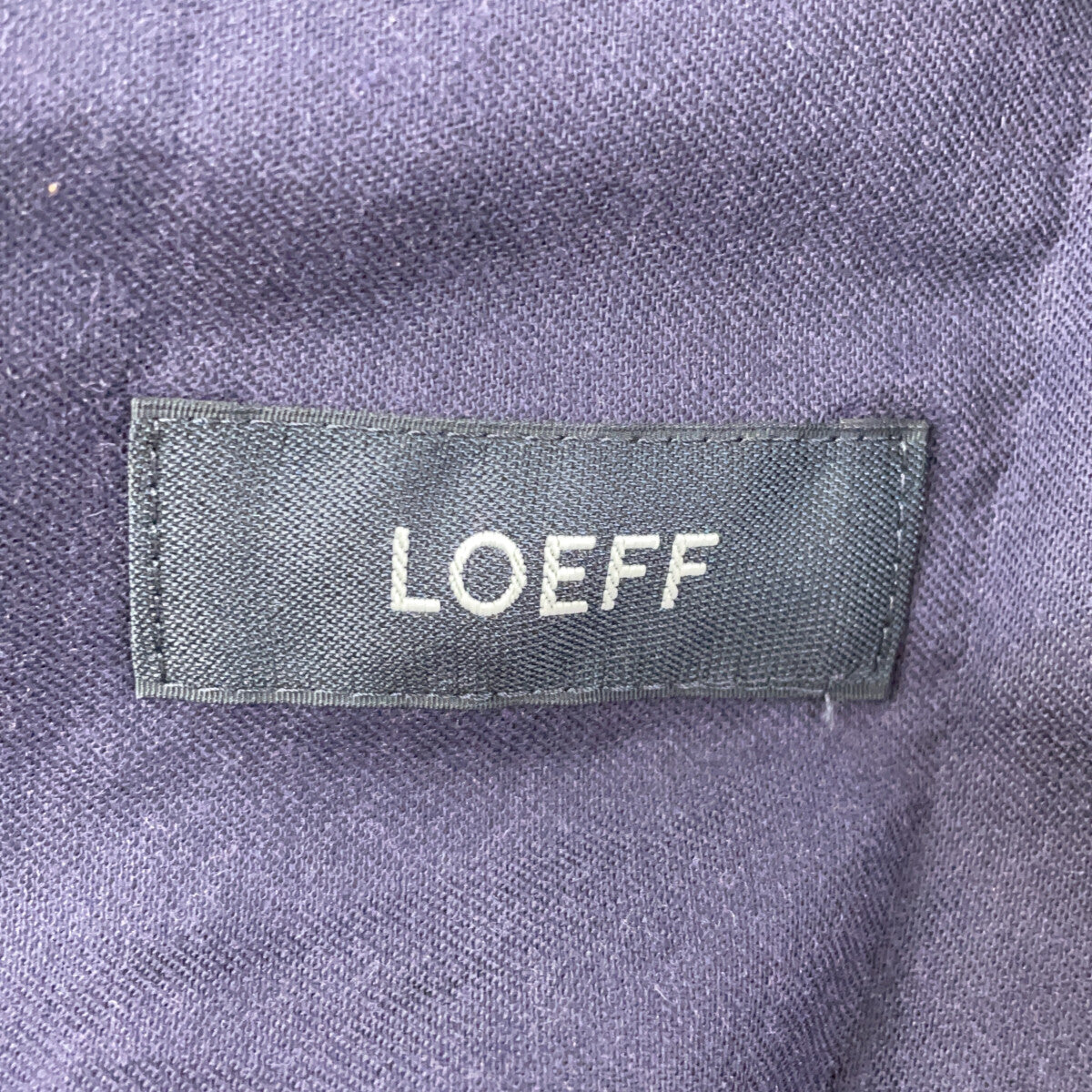 LOEFF ロエフ 8814-299-0145 ネイビー ウールストレートパンツ ボトムス