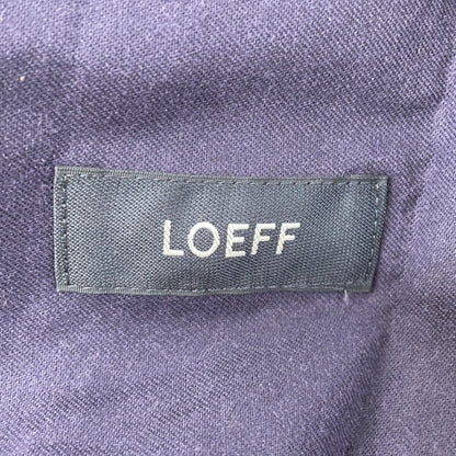 LOEFF ロエフ 8814-299-0145 ネイビー ウールストレートパンツ ボトムス