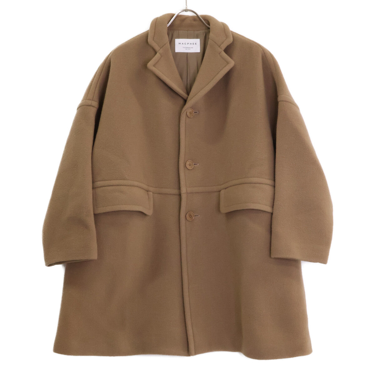MACPHEE 23AW 12-08-24-08301 Camel Pile Melton Oversized Coat 36