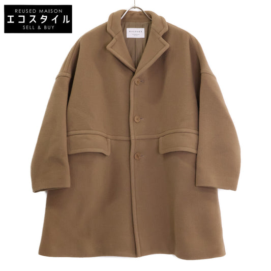 MACPHEE MACPHEE 23AW 12-08-24-08301 骆驼色 毛绒美利奴羊毛 超大款外套 大衣 36