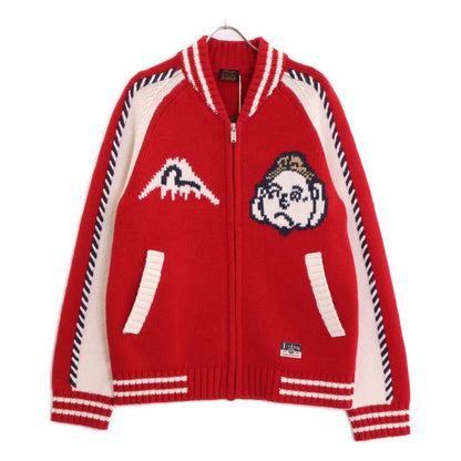 EVISU EVISU 红色 宽松版型 咧嘴笑佛头编织针织衫 上衣 M