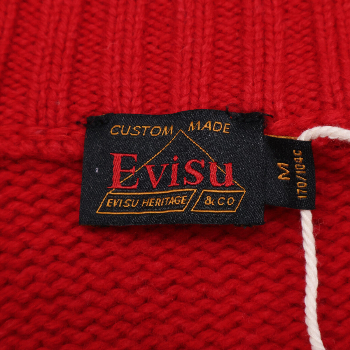 EVISU EVISU 红色 宽松版型 咧嘴笑佛头编织针织衫 上衣 M