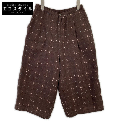 y/ｍ イム 03228547 花柄 ワイド クロップドパンツ ボトムス