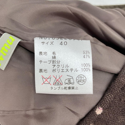 y/ｍ イム 03228547 花柄 ワイド クロップドパンツ ボトムス