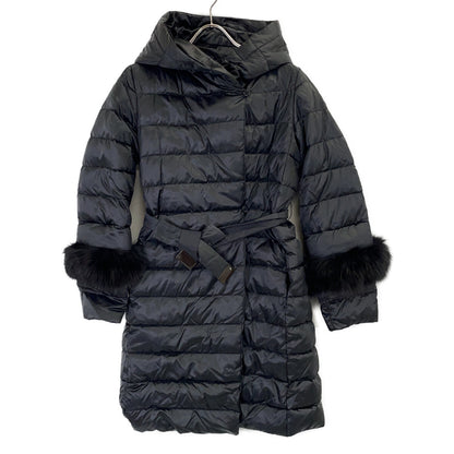 Max Mara マックスマーラ 21年 949611166 THE CUBE ﾌﾞﾗｯｸ NOVEF ﾘﾊﾞｰｼﾌﾞﾙ ﾀﾞｳﾝｺｰﾄ ジャケット 38