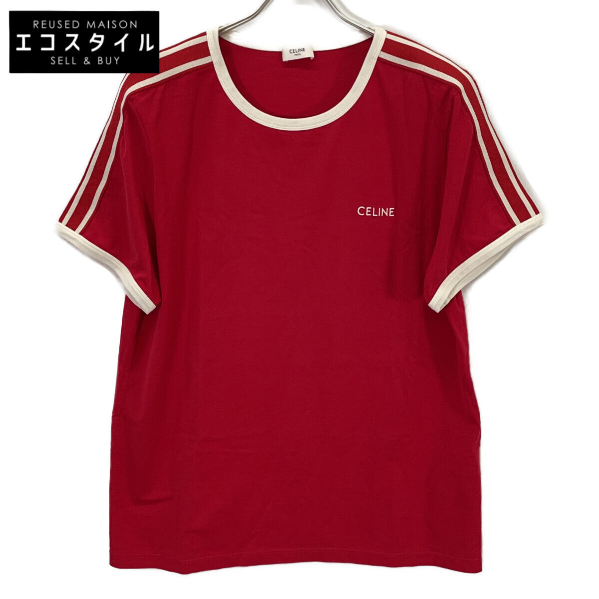 CELINE セリーヌ 2X15N671Q レッド レギュラーTシャツ トップス