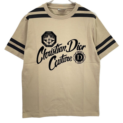 DIOR ディオール 483J636B0554 ベージュ コットン プリント Tシャツ トップス