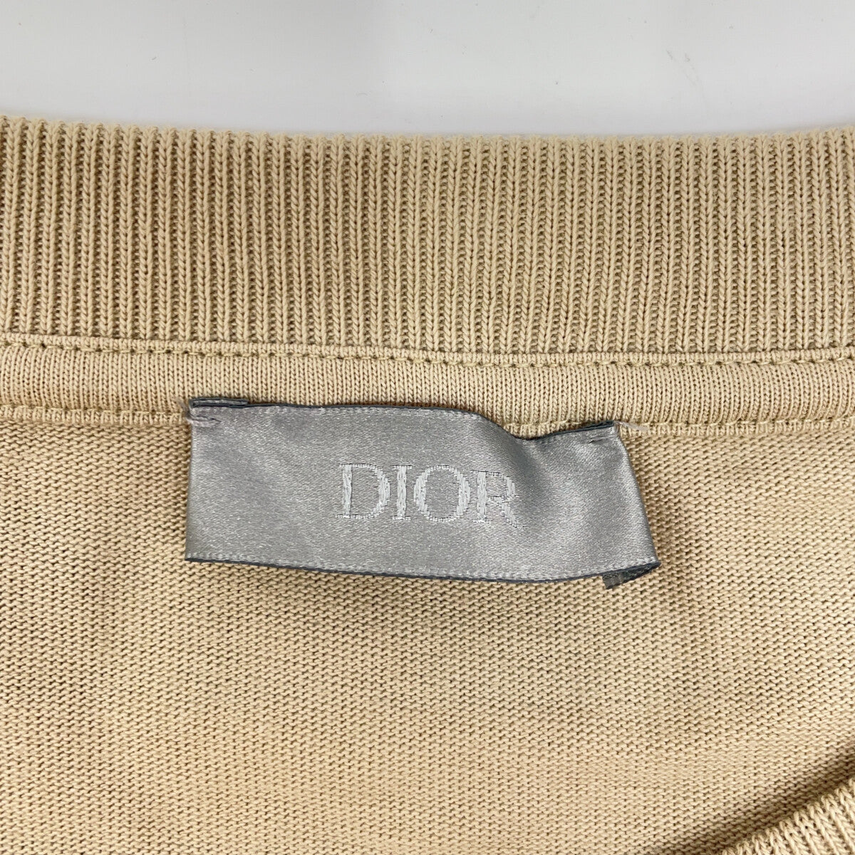 DIOR 迪奥 483J636B0554 米色纯棉印花T恤上衣