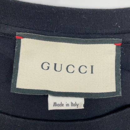 GUCCI 古驰 493117 黑色 棉质 Logo T恤 上衣