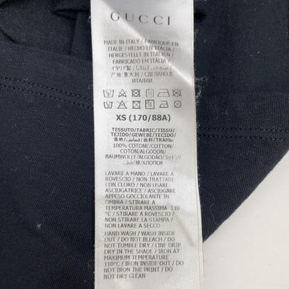GUCCI 古驰 493117 黑色 棉质 Logo T恤 上衣
