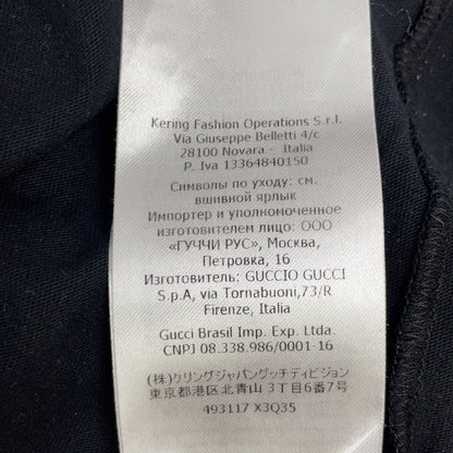 GUCCI 古驰 493117 黑色 棉质 Logo T恤 上衣