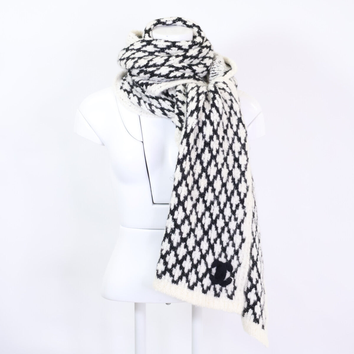 CHANEL シャネル カシミヤ ココマーク マトラッセ マフラー マフラー