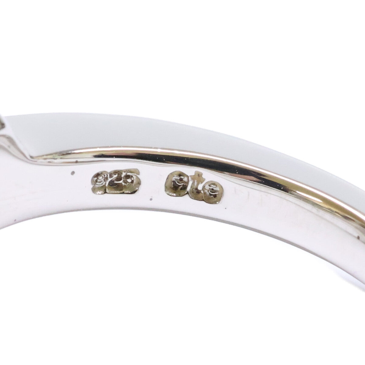 ete エテ 【美品】925 ハート クリスタル ストーン リング 指輪