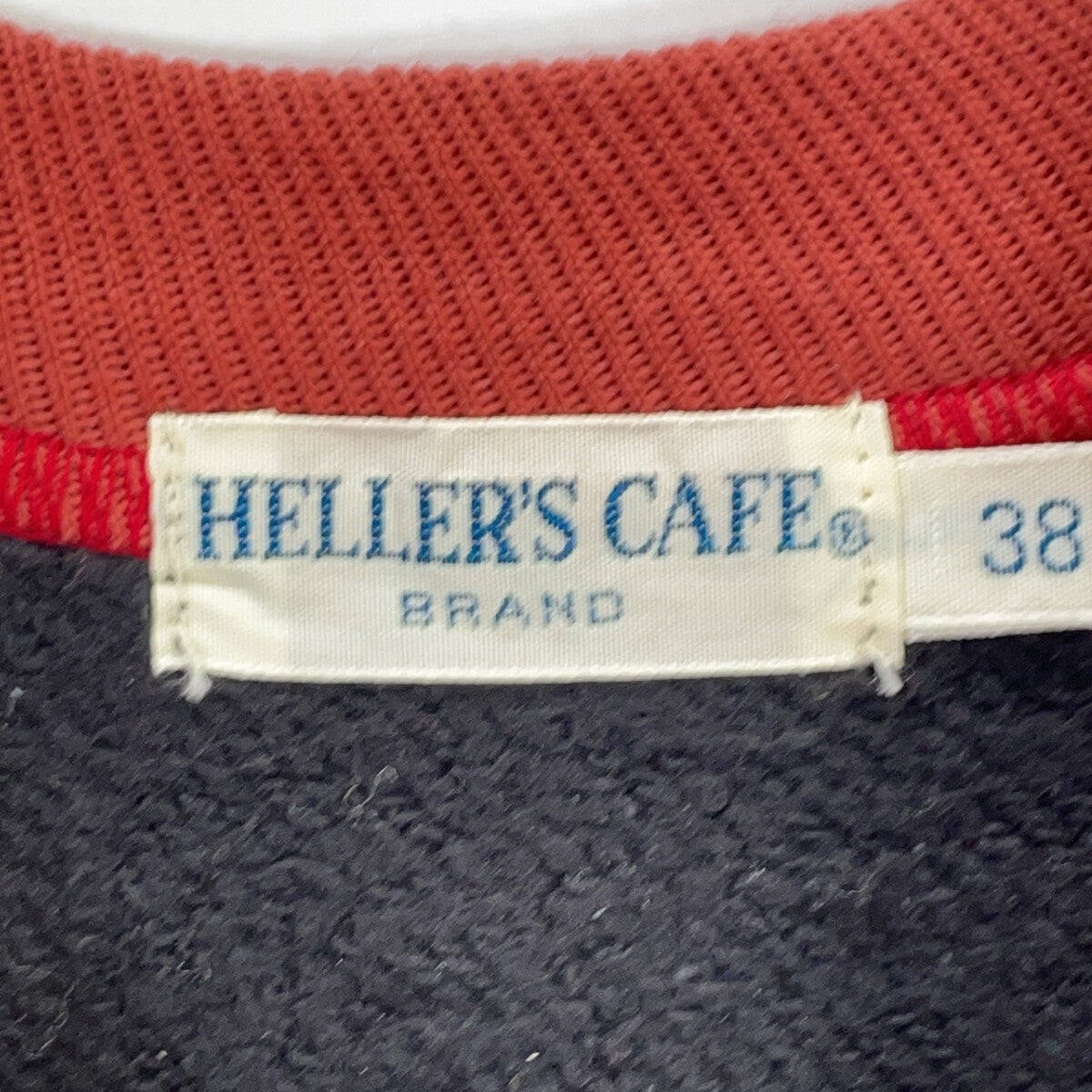 黑色×红色 Hellers Cafe 卫衣 上衣 38 男士
