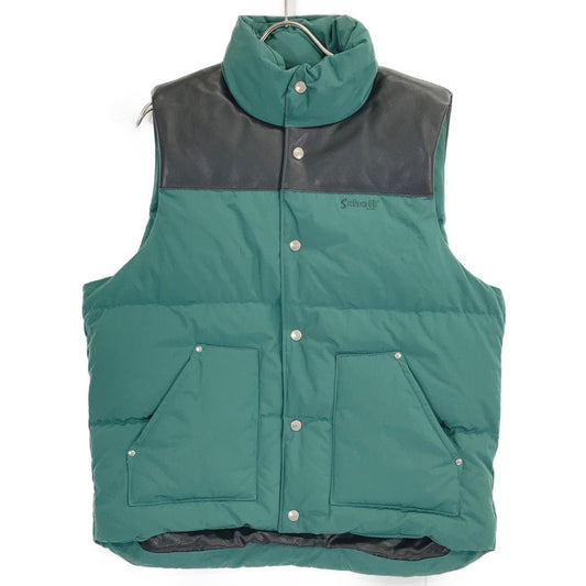 3122071 ｸﾞﾘｰﾝ×ﾌﾞﾗｯｸ COMBI DOWN VEST ベスト M メンズ