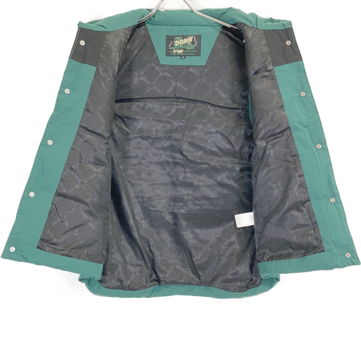 3122071 绿色×黑色 COMBI DOWN VEST 马甲 M 男士