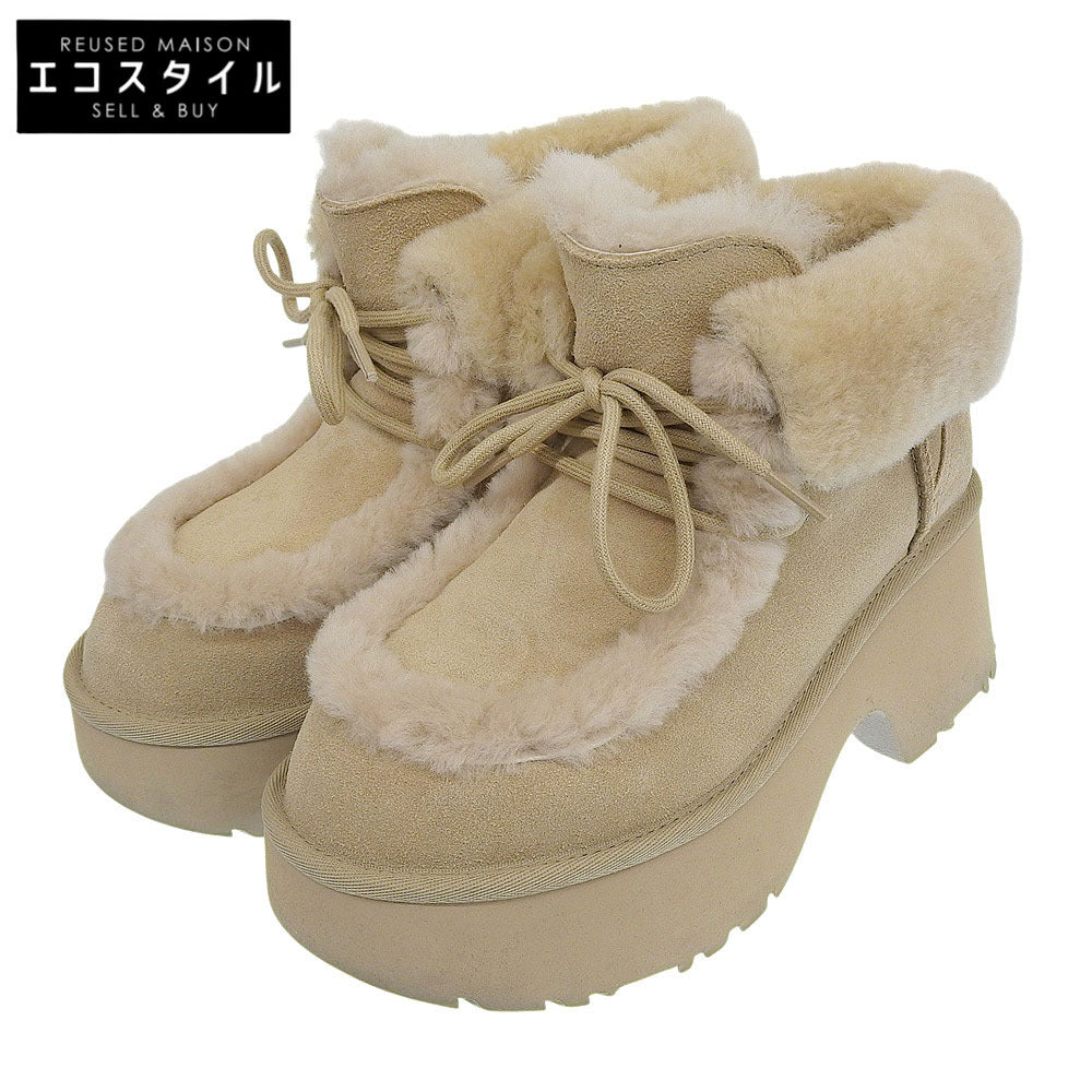 UGG アグ エスミー レース アップ ESMEE LACE UP スエード ブーツ レディース ベージュ 25cm 1171532 シューズ 8(US)