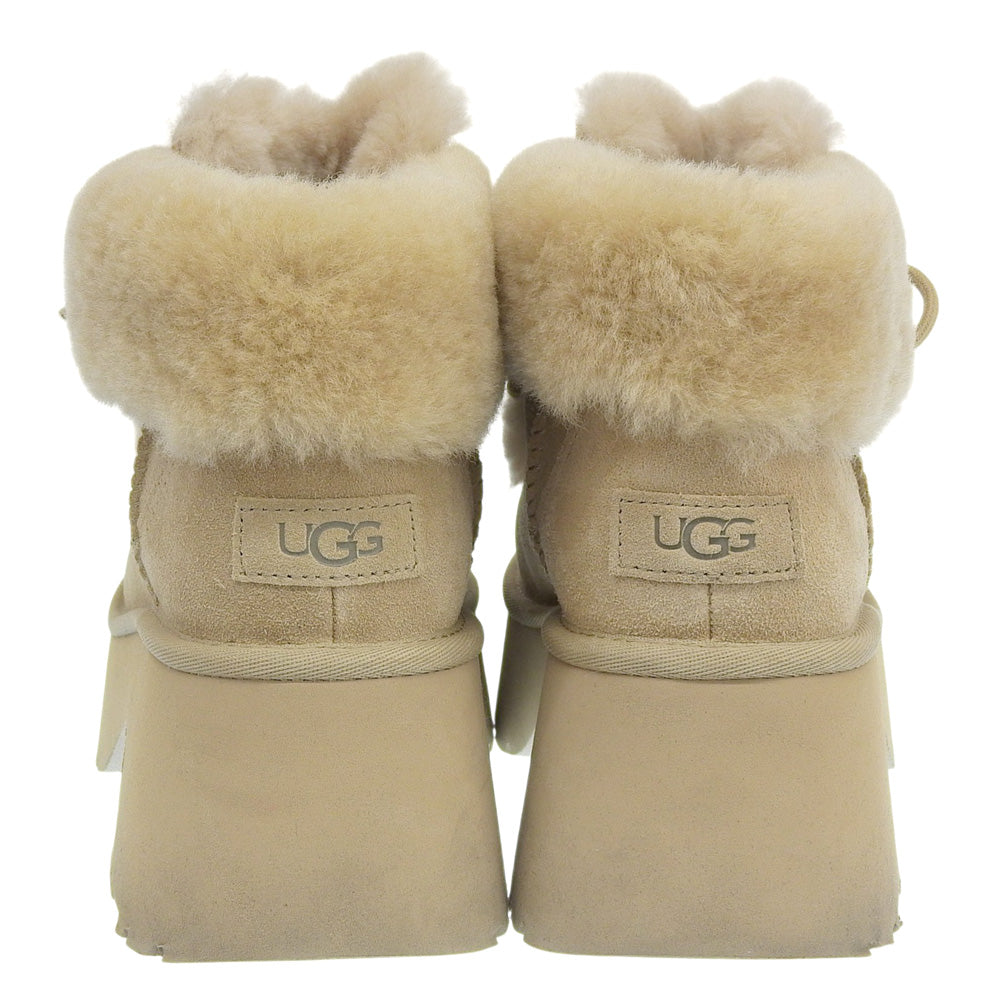 UGG アグ エスミー レース アップ ESMEE LACE UP スエード ブーツ レディース ベージュ 25cm 1171532 シューズ
