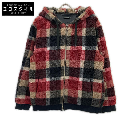 BLACK LABEL CRESTBRIDGE ブラックレーベルクレストブリッジ 51P30-639-17 ブラック×レッド×ベージュ CBチェック ボアジャケット ジャケット