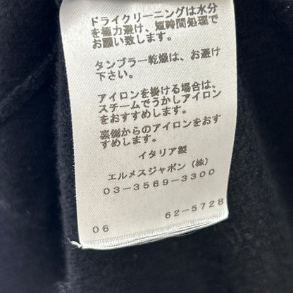 HERMES 爱马仕 62-5728 黑色 100%羊绒 拉链开衫 上衣