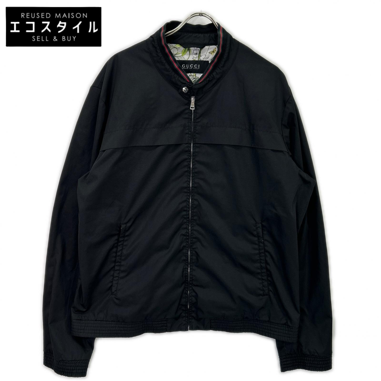 GUCCI グッチ 308273 ブラック 裏地総柄 ナイロンジャケット ジャケット