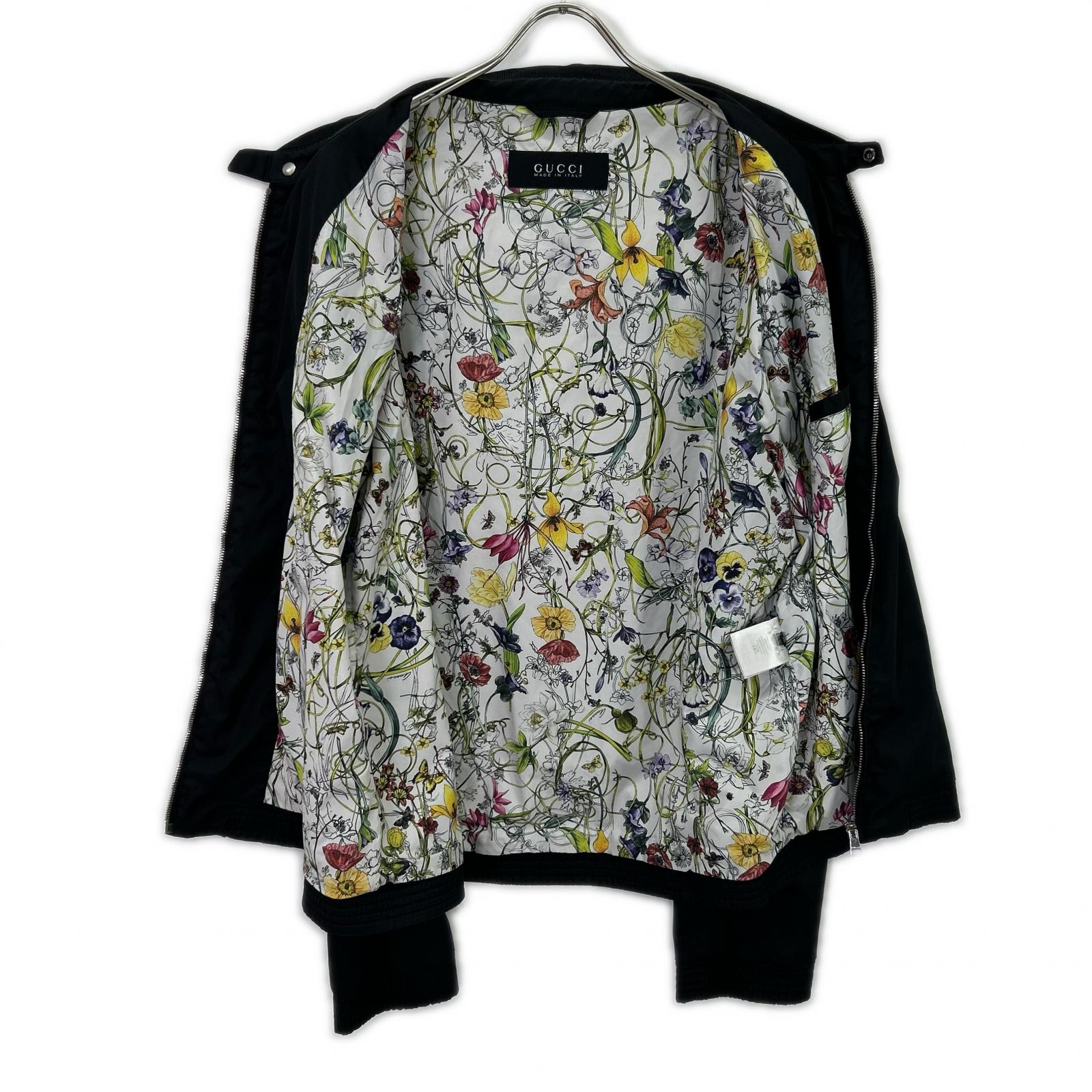 GUCCI グッチ 308273 ブラック 裏地総柄 ナイロンジャケット ジャケット