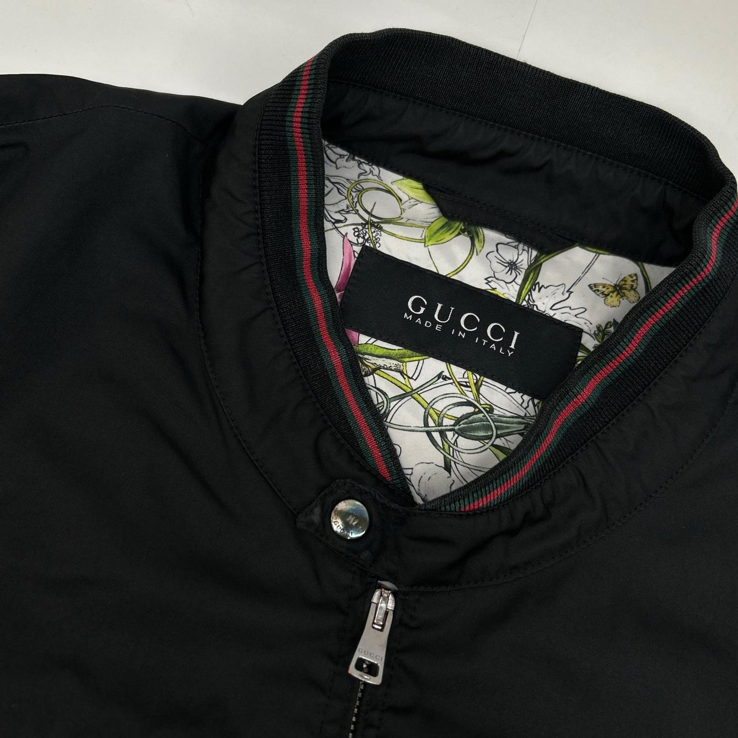 GUCCI グッチ 308273 ブラック 裏地総柄 ナイロンジャケット ジャケット