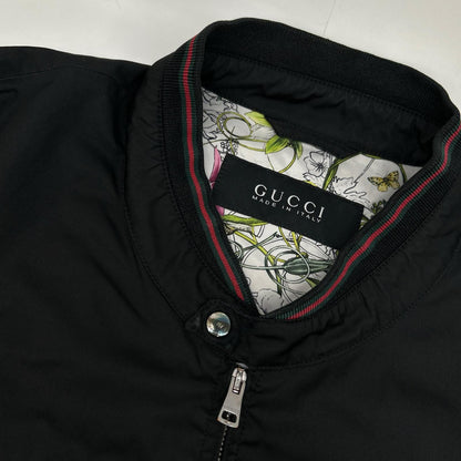 GUCCI グッチ 308273 ブラック 裏地総柄 ナイロンジャケット ジャケット