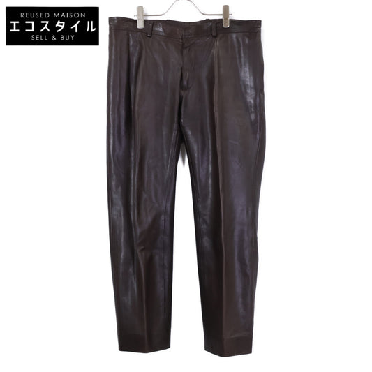 HERMES 【Domestic Authentic】Calf Leather Pants Bottoms