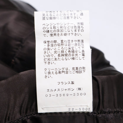 HERMES 爱马仕 【日本国内正品】小牛皮 皮裤 裤装