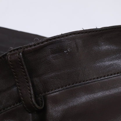 HERMES 爱马仕 【日本国内正品】小牛皮 皮裤 裤装