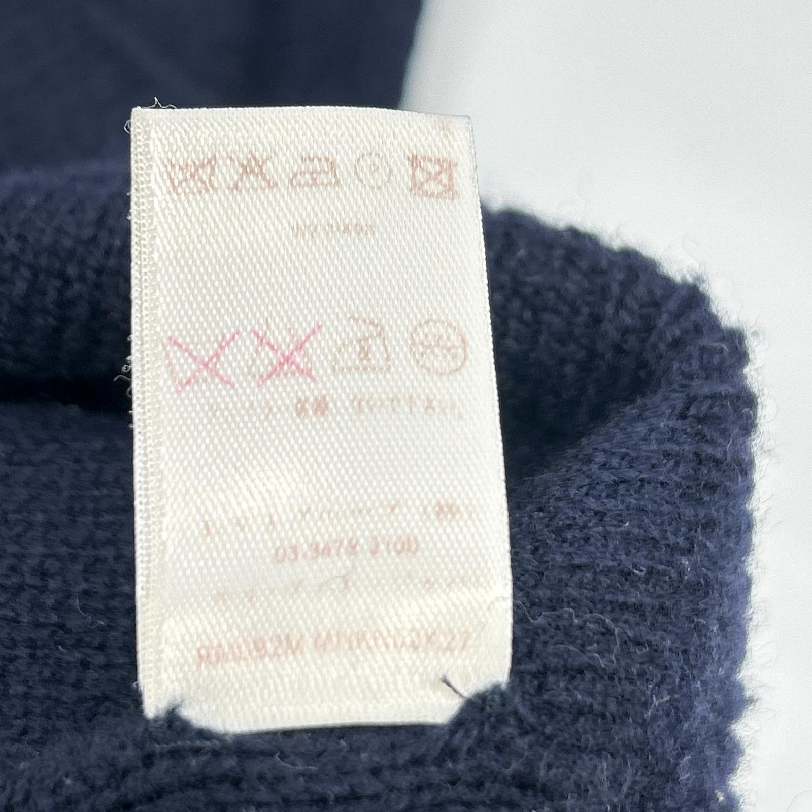 LOUIS VUITTON ルイヴィトン 08年 ネイビー LVロゴ ウールニットセータ トップス
