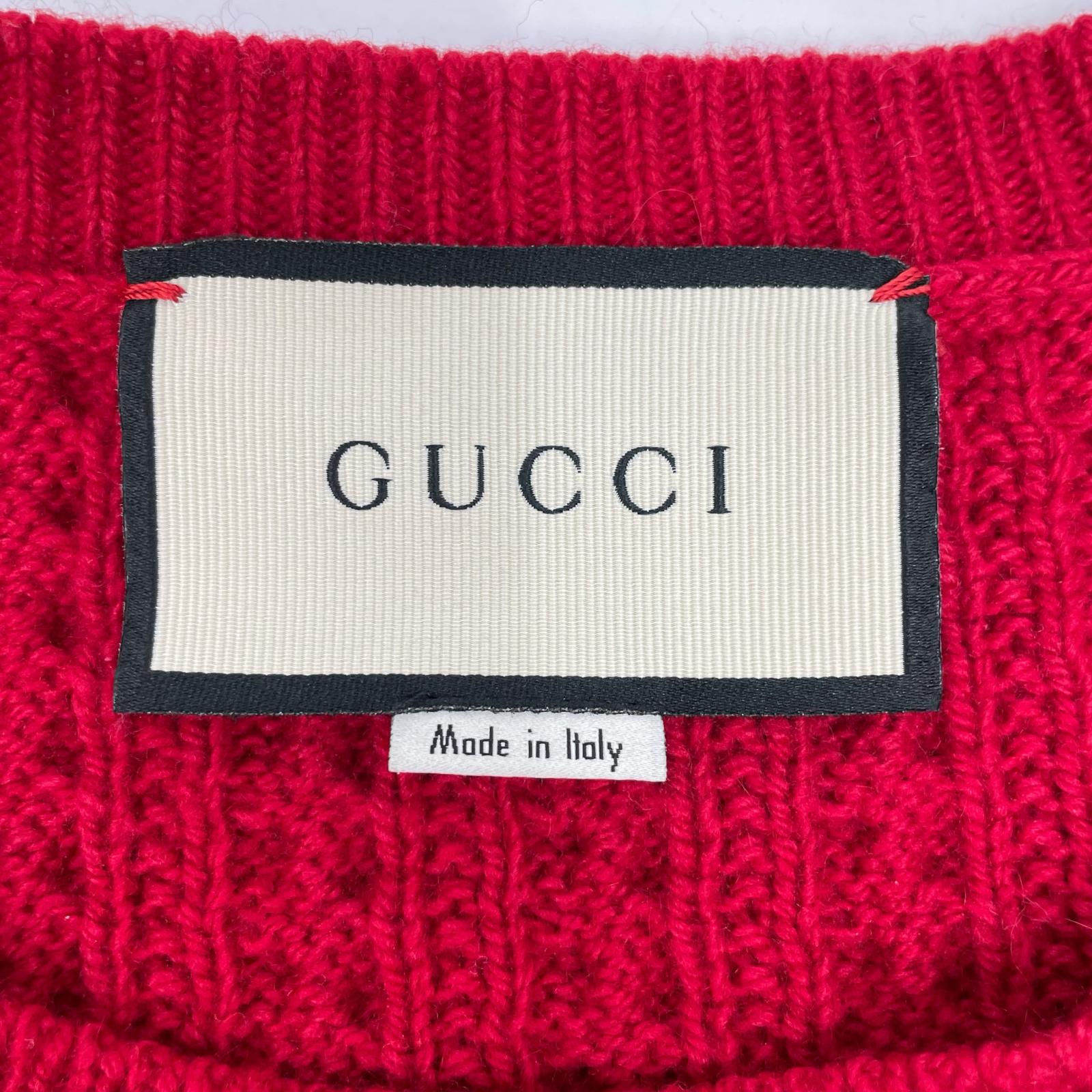 GUCCI 古驰 【国内正品】486910 ANGER FOREST 狼刺绣针织衫 上衣