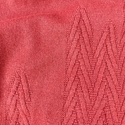 HERMES エルメス ピンク カシミヤ100 セータ トップス