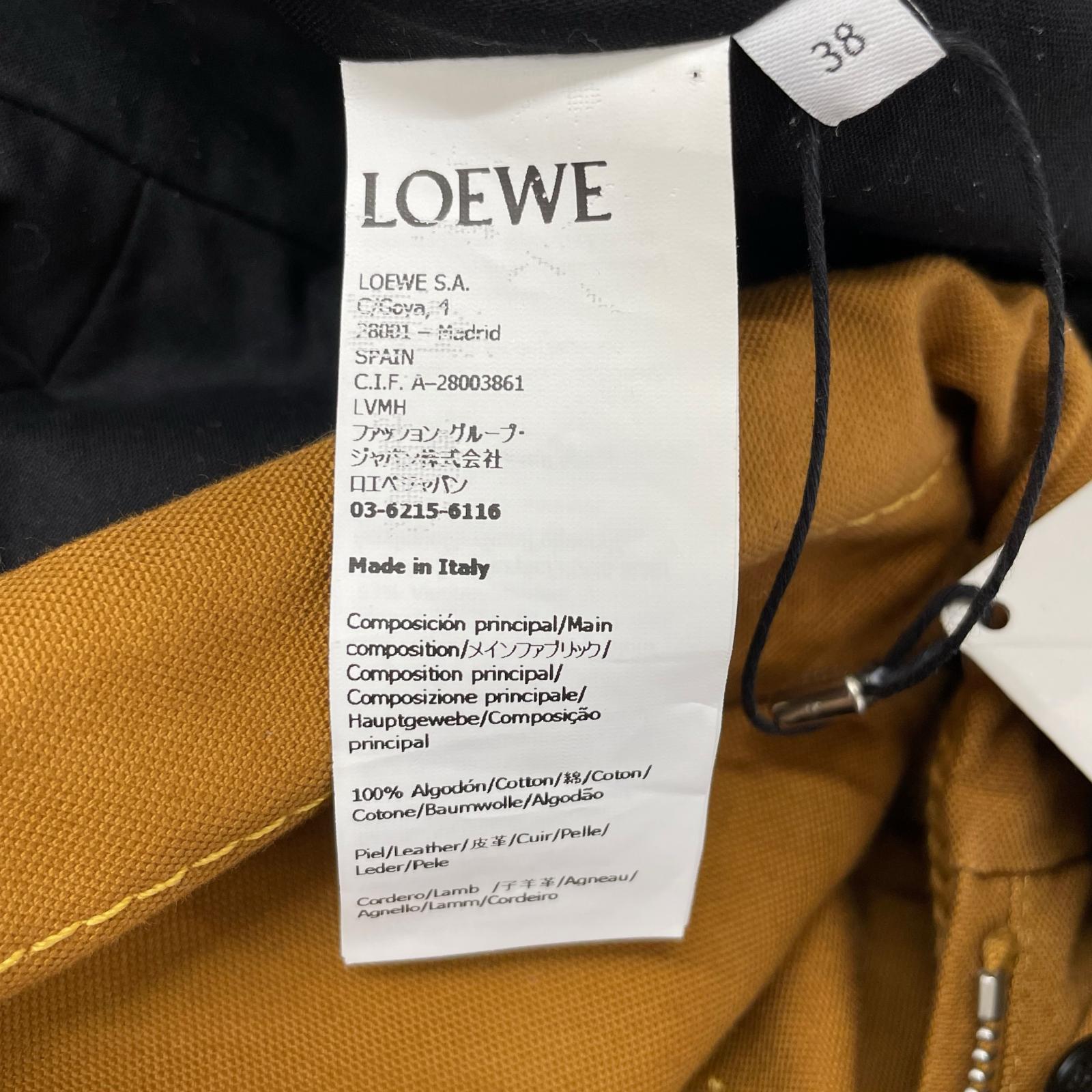 LOEWE ロエベ S359Y02XBK ﾌﾞﾗｳﾝ ﾌｰﾃﾞｯﾄﾞｼﾞｬｹｯﾄ ジャケット 38