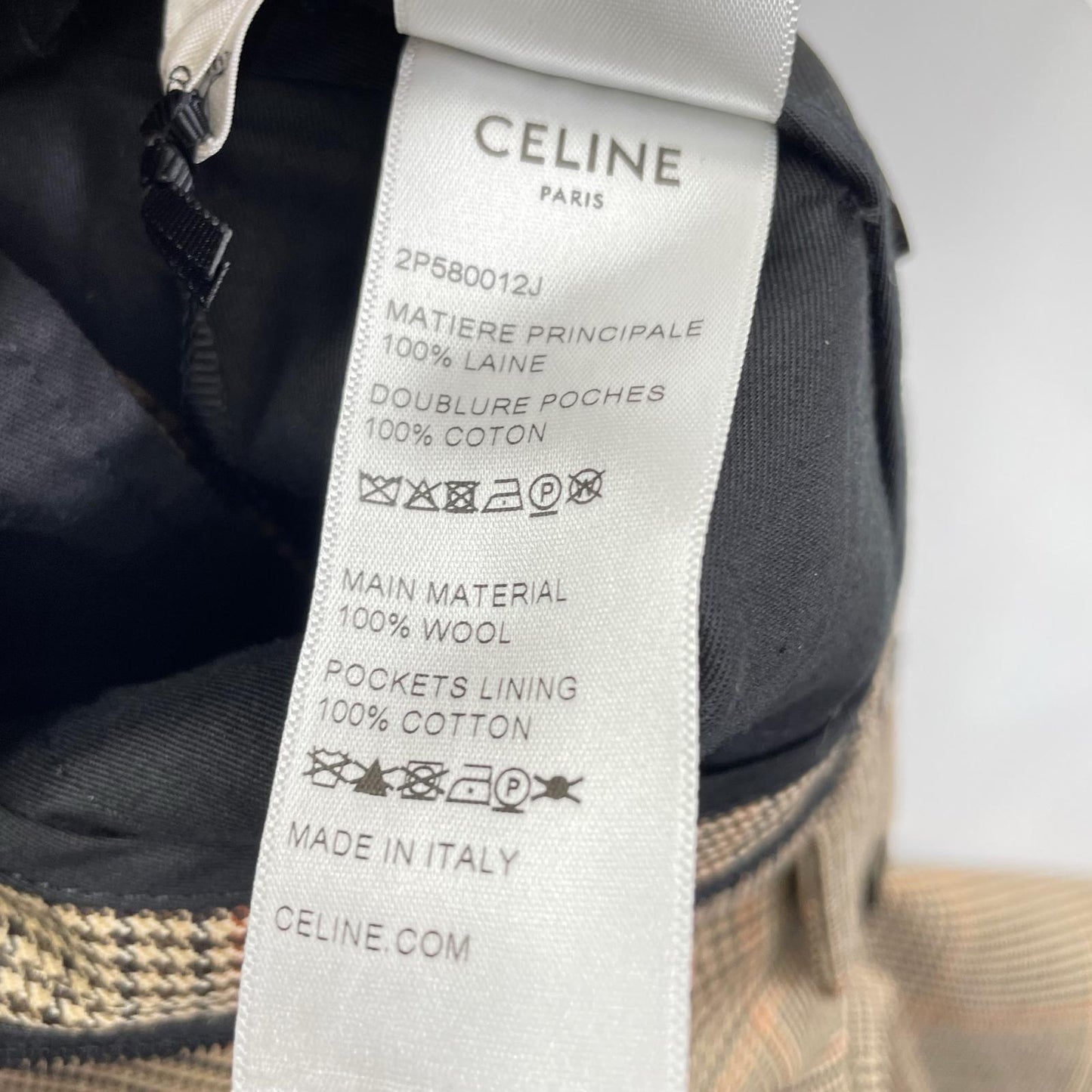 CELINE 思琳 2P580012J 21AW 棕色 羊毛 西裤 裤装 下装
