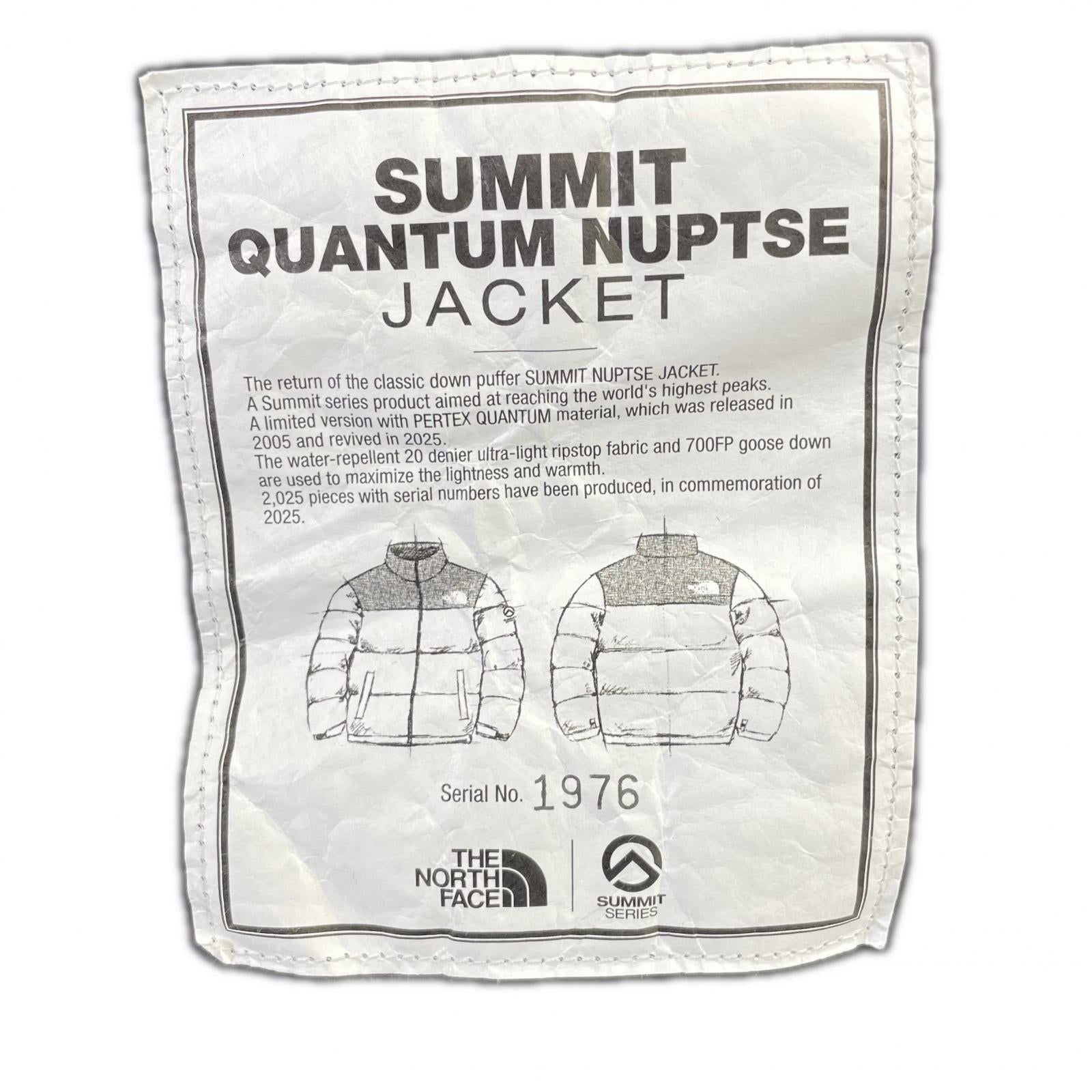 ﾎﾜｲﾄﾚｰﾍﾞﾙ NJ1DR97A QUANTUM NUPTSE JACKET ﾌﾞﾗｯｸ ﾀﾞｳﾝｼﾞｬｹｯﾄ ジャケット メンズ