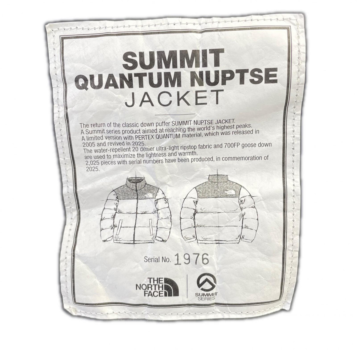 THE NORTH FACE ノースフェイス ホワイトレーベル NJ1DR97A QUANTUM NUPTSE JACKET ブラック ダウンジャケット ジャケット