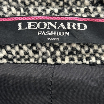 LEONARD レオナール 0348354 グレー ウール ショート丈 コート コート