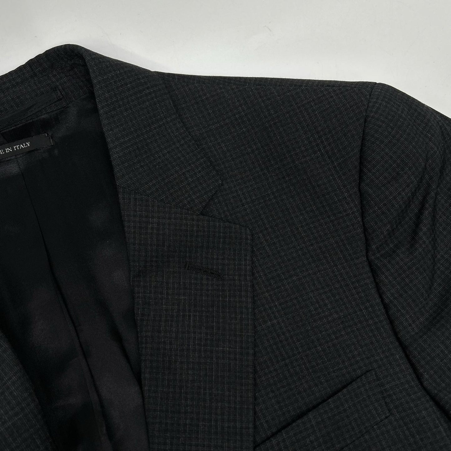 PRADA プラダ 32 035604 ダークグレー 2Bテーラードジャケット ストレートパンツ スーツ セットアップ