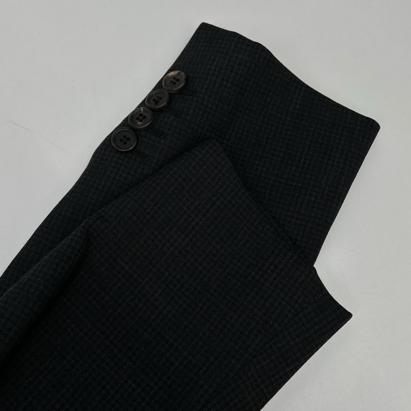 PRADA プラダ 32 035604 ダークグレー 2Bテーラードジャケット ストレートパンツ スーツ セットアップ
