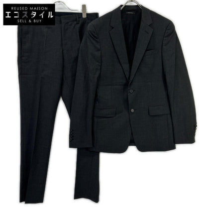 PRADA プラダ 32 035604 ダークグレー 2Bテーラードジャケット ストレートパンツ スーツ セットアップ