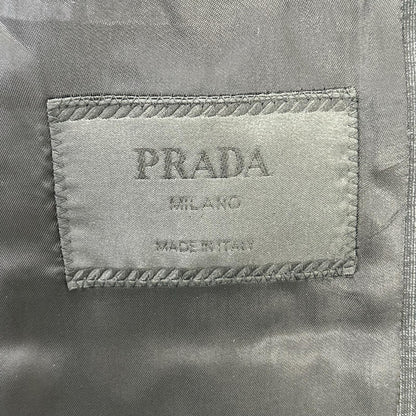 PRADA プラダ 32 035604 ダークグレー 2Bテーラードジャケット ストレートパンツ スーツ セットアップ