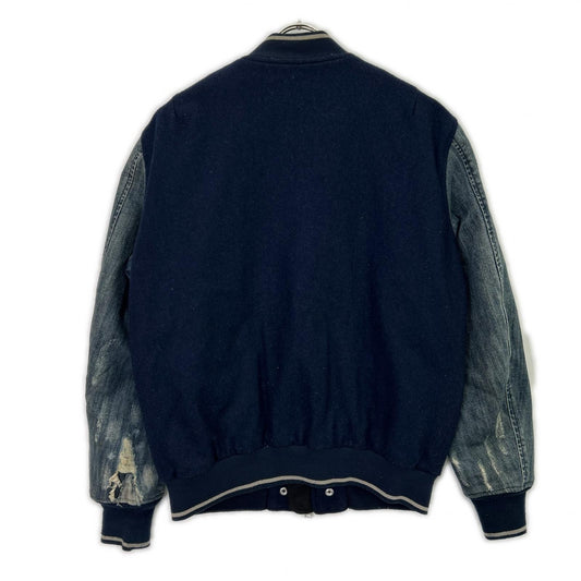 DIESEL ディーゼル MA-1 ダメージ加工 デニム切り替えジャケット ジャケット