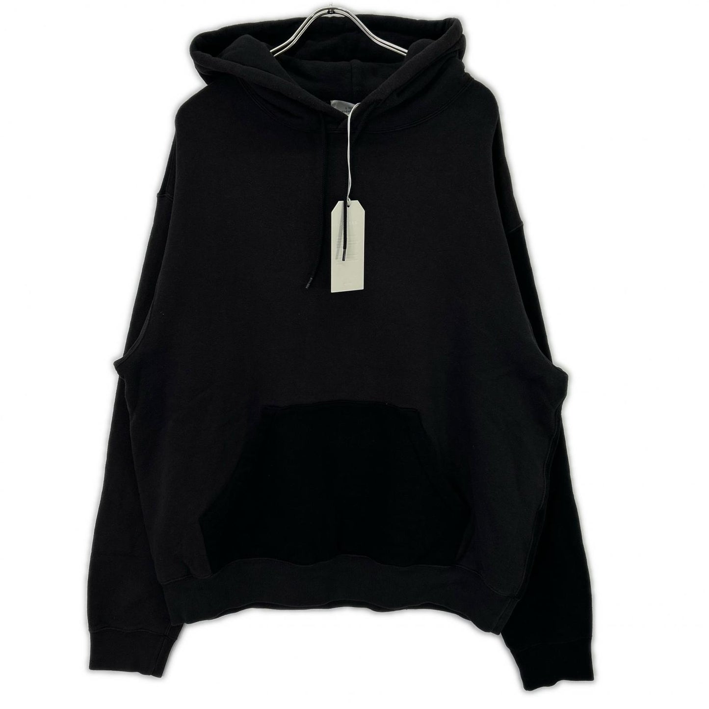 UNUSED アンユーズド US2366 ブラック Switching sweat hoodie トップス