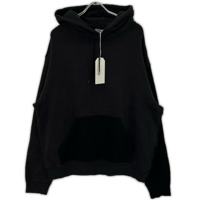 UNUSED アンユーズド US2366 ブラック Switching sweat hoodie トップス
