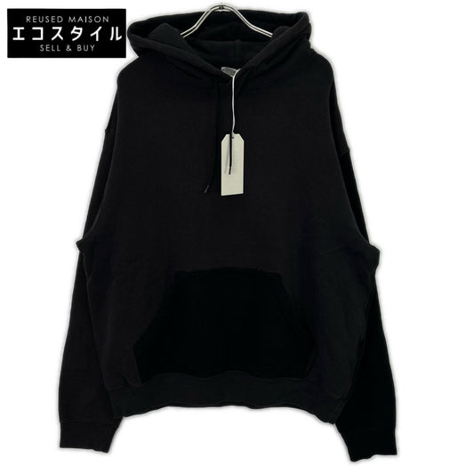 UNUSED アンユーズド US2366 ブラック Switching sweat hoodie トップス