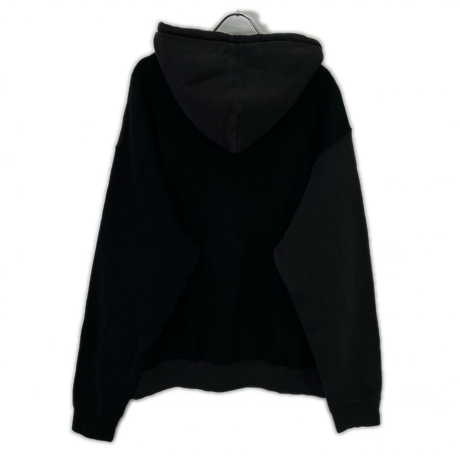 UNUSED アンユーズド US2366 ブラック Switching sweat hoodie トップス
